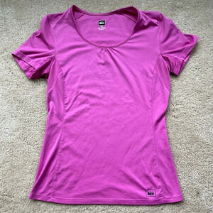 REI Co-op Women's Pink Activewear T Shirt - Size XS - EUC - 100% Polyester